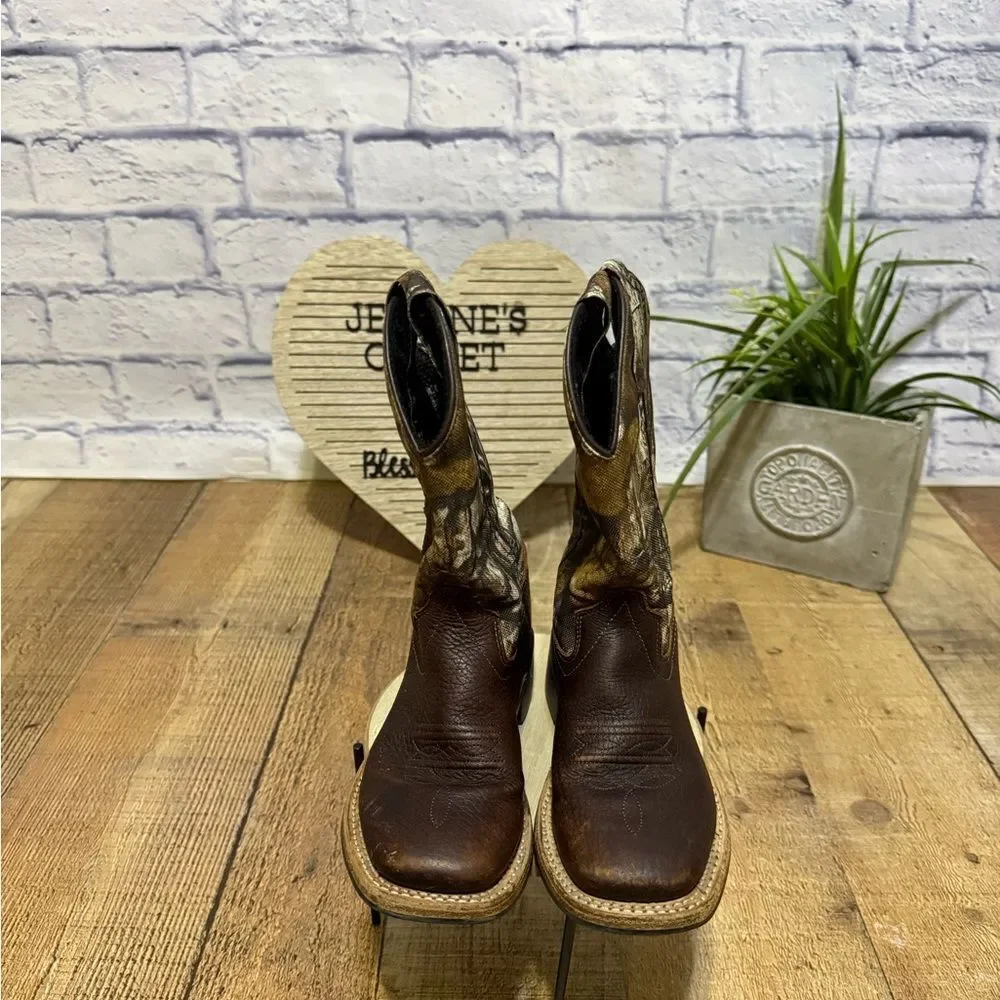 Old West Children's Broad Square Toe Boots 11